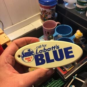 1970 L A B A T T S blue bottle opener